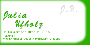 julia ufholz business card
